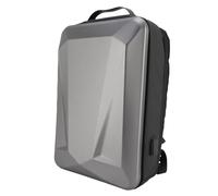 Riuulity Zaino per Laptop da Viaggio Guscio Rigido Resistente Alla Pioggia con Porta di Ricarica USB per Uomini D'affari e Donne (Grigio argento)