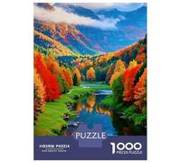 Riva del fiume Puzzle Paesaggio 1000 Tessere Cartone Riciclato Per Uomo E Donna, Difficile Sfida, Regalo Natale Originale Immagini Vibranti 70x50cm/1000pcs