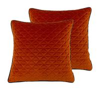 Riva Home Cuscini pieni in Poliestere al Quarzo (Twin Pack), Jaffa/Teal, 45 x 45cm, 2 unità