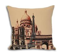 Riva Home Cuscino imbottito in piuma Paris City Monument