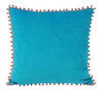 Riva Home - Velvet Pompom - Fodera copri cuscino effetto vellutato