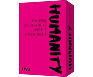 riva Humanity - Ein Spiel così sorprende Chi Chi è la Menteheit: Cartenspiel for Erwachsene with Schwarzem Humor. Witziges Gift und Mitbringsel zum nächsten Spieleabend. Ab 18 Jahren