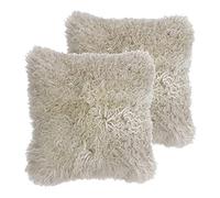 Riva Paoletti Cuscini pieni mongoli di Piume Twin Pack, Fiocchi d'avena, 40 x 40cm, 2 unità
