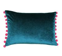 Riva Paoletti Fiesta C/C 35X50, Poliestere, Teal Blue/Berry Pink, 35x50cm