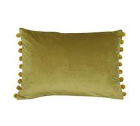 Riva Paoletti Fiesta Cuscino Rettangolare, Poliestere, bambù Verde/Oro, 50 x 1 x 35 cm