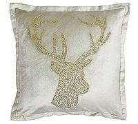 Riva Paoletti Wonderland Christmas Cuscino, Champagne, 50 x 50 cm