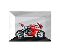 Riva776Yale Acrylic Display Case Compatibile con Lego 42107 Technic Ducati Panigale V4 R - Teca Acrilico Vetrina (Non Incluso Set da Costruzione)