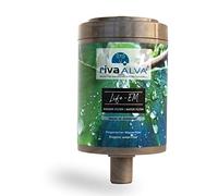 rivaALVA Life-EM cartuccia di ricambio per il filtro dell'acqua potabile, blocca il carbone attivo con la ceramica EM, filtra inquinanti come cloro, microplastiche, residui di farmaci