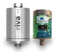rivaALVA Life filtro per acqua potabile per la cucina, filtra cloro, farmaci, sostanze inquinanti, batteri e microplastiche, alloggiamento in metallo color argento