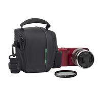 RivaCase 7412 Digital Camera Bag, Borsa in Poliestere per Fotocamere Digitali, Nero