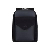 Rivacase Zaino Cardiff R8524B Canvas per notebook 14" Nero 640 g