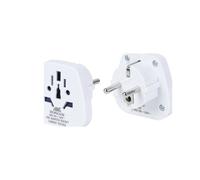 RIVACASE alimentatore adattatore presa Tipo C (Europlug) a Tipo G (UK) Bianco