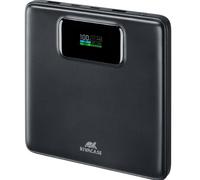 POWERBANK RIVACASE Turbo VA1090 - uscita USB-C 100W, ricarica rapida, display LCD, 4 porte 20000 mAh, Nero