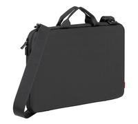 Rivacase, Borsa a tracolla idrorepellente per PC da 15,6 pollici, Nero