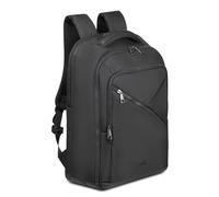 Rivacase ECO Laptop Zaino - Robusto bagaglio a mano impermeabile per uomo e donna - Zaino da viaggio per lavoro, vacanze, università, nero