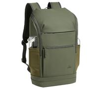 Elegante zaino urbano Eco per laptop da 14 a 15,6 pollici, zaino da viaggio in pelle impermeabile RPET PU per uomo e donna, verde oliva, Verde oliva, 20 l, 20 Lang