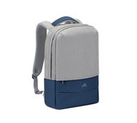 RIVACASE Zaino Grigio 15.6" per Notebook con Porta USB e Resistente all’acqua