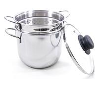 Rivadossi Cuoci pasta Inox (18cm) TOMATTÒ Potty con coperchio vetro PE105
