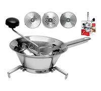 Passaverdure Rondo Deluxe a Mano Con Leva 3 Dischi Passa Frutta/Pomodori 24 cm