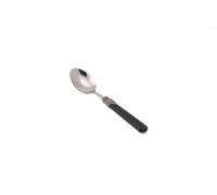 Rivadossi Sandro 1606CAF11 Set di Cucchiaini caffè, 6 Pezzi-Classic-100% Made in Italy, Artigianalità e Design, Acciaio Inox 18/10, Nero