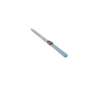 Rivadossi Sandro 1606COT04 Set di Coltelli da Tavola, 6 Pezzi-Classic-100% Made in Italy, Artigianalità e Design, Acciaio Inox 18/10, Azzurro