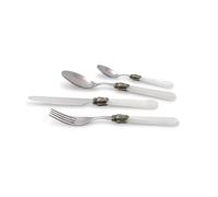 Rivadossi Sandro 9616S03 Posate, Acciaio Inossidabile, Bianco