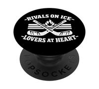 Rivali sul ghiaccio Gli amanti del cuore PopSockets PopGrip Adesivo