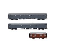 RIVAROSSI 1:87 MODELLISMO FERROVIARIO 3x CELERONE ULZ 1400+DUZ 93100+CARRO MERCI