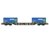 RIVAROSSI 1:87 MODELLISMO FERROVIARIO FS CARRO MERCI CONTAINER NIZZI EP.V-VI H0