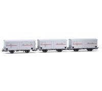 Rivarossi HR6605 - 1:87 H0 - set di 3 carri merci refrigerati FS a 2 assi Tipo H