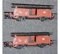 Rivarossi Hr 6083 H0 Set 2x Carrozza Trasporto Autovetture Laes541 DB Epoca 4