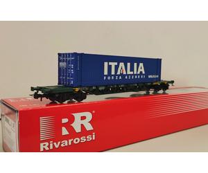 RIVAROSSI HR 6617FS carro pianale Sgnss con casse container 45" FORZA AZZURRI