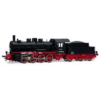 Rivarossi HR2893S Dr, Locomotiva a Vapore 55 7254, livrea Nero/Rosso, EP. III, con decoder sonoro DCC Locomotiva a Vapore