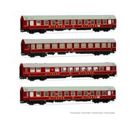 RIVAROSSI HR4343 DR ''Touristenexpress'' set 4 carrozze tipo OSShD LIVREA ROSSA