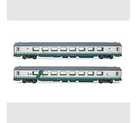RIVAROSSI HR4354 due carrozze GC salone 1985 una disabili livrea XMPR Trenitalia