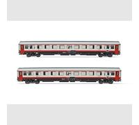 RIVAROSSI HR4355 Set 2 carrozze 2a classe Z1 “Frecciabianca”, livrea bianca