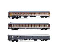 RIVAROSSI HR4362 Set “Alpen Express” 2 CARROZZE FS rosso fegato + bagagliaio