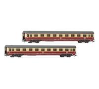 Rivarossi HR4397 DB, confezione da 2 unità Avmz 111 in livrea Rheingold 1983, ep. IV (completano i pacchetti HR4346 e HR4347) per adulti, 14+ anni, collezionisti modellismo ferroviario