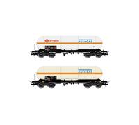 RIVAROSSI HR6511 Set 2 carri cisterna Zagkks trasporto gas “Autogas”, FS