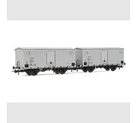 Rivarossi HR6563 - Set di 2 carri refrigerati a 2 assi Ifms con porte metalliche
