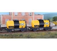 RIVAROSSI HR6566 Scala HO Set due carri cisterna a due assi Api epoca IV
