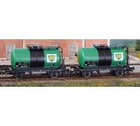 RIVAROSSI HR6567 Scala HO Set di 2 carri cisterna a 2 assi BP epoca IV
