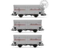 Rivarossi HR6605 - 1:87 H0 - set di 3 carri merci refrigerati FS a 2 assi Tipo H