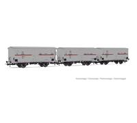 RIVAROSSI HR6605 Set 3 carri Hgb con cassa a doghe in legno, uno con garitta FS