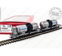 Rivarossi HR6607 set di 2 carri merci cisterna FS "Mobil" di Epoca III H0 1:87