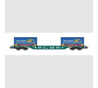 RIVAROSSI HR 6616FS carro pianale a carrelli Sgnss con casse mobili da 20" DANI