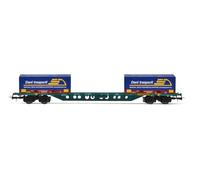 RIVAROSSI HR 6616FS carro pianale a carrelli Sgnss con casse mobili da 20" DANI