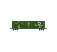 Rivarossi HR6665C Northern Pacific, carro merci con porte a spina, livrea verde senza passerella sul tetto, 98149 Carri merci