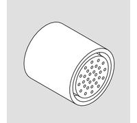 rivea Bahri ricambio aeratore per rubinetto vasca freestanding, BR2165MW, Bahri bianco opaco [Rubinetteria Bagno > Ricambi Rubinetteria Bagno]