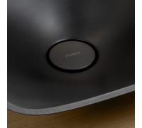 rivea coperchio di ricambio della valvola di scarico, BR0104BM, Universal nero opaco [Lavabi > Ricambi Lavabo]